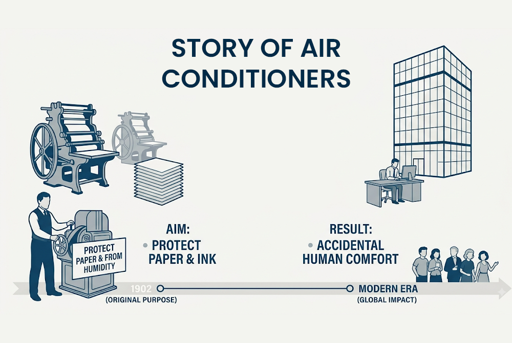 Air Conditioners: Invented to Protect Paper, Not People!