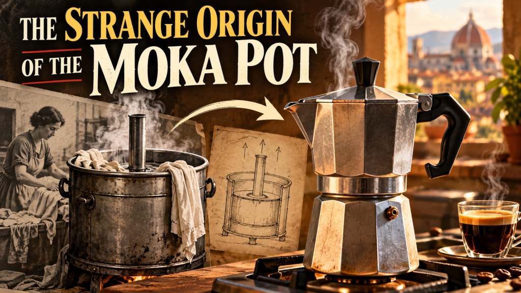 FROM A LAUNDRY TUB TO OUR TABLES: THE STRANGE ORIGIN OF THE MOKA POT